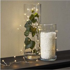 DEW DROP slynge crab 100-lys 6m daylight/sølv kabel_456-09-1