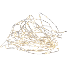 DEW DROP slynge 1-string 100-lys daylight/sølv wire_456-13-1