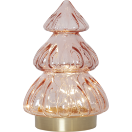 ABETE DECORASJON TRE GLASS ROSA