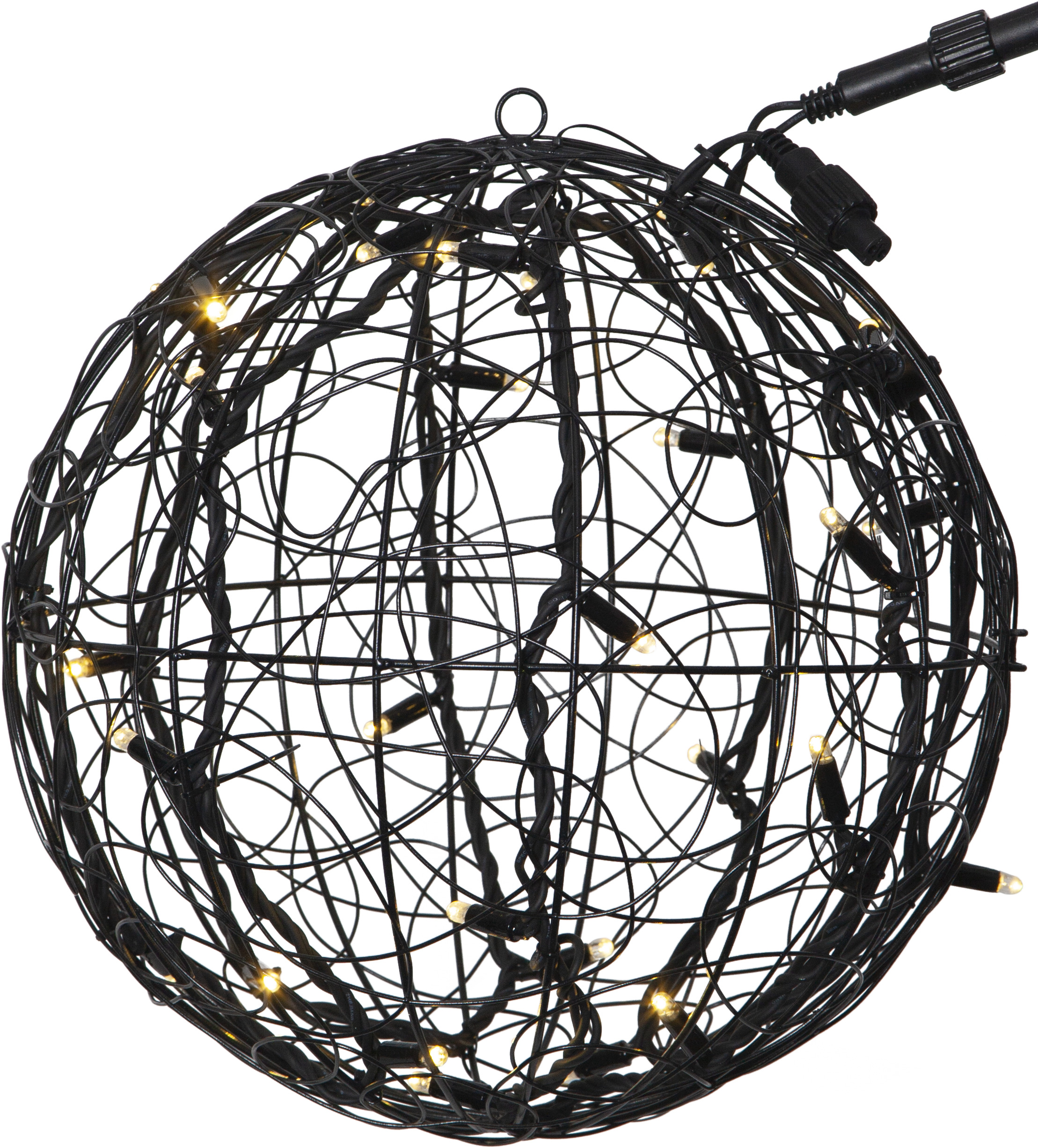 SYSTEM LED ball 30-lys ekstra svart_465-97