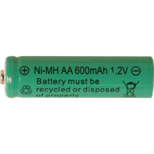 Batteri: AA 1,2V Ni-mh 600mAh uppladdnin