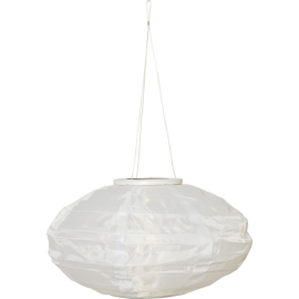 FESTIVAL RISBALL 35 CM SOLCELLE HVIT