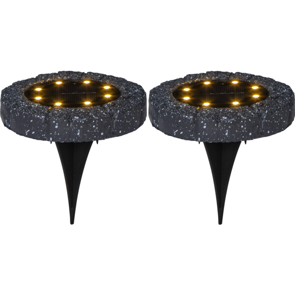 LAWNLIGHT solcelle spotlight 2-pk