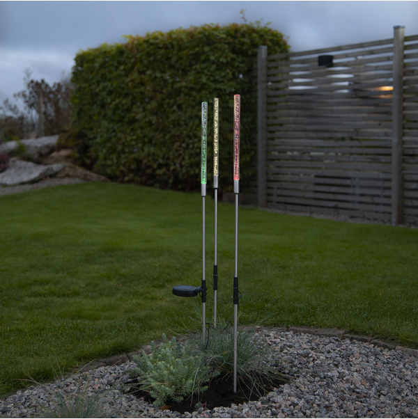 BUBBLY solcelle dekor 3-pk multi