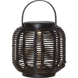 RUNDA LANTERNE 15 CM SOLCELLE SORT