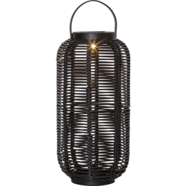 RUNDA LANTERNE 30 CM SOLCELLE SORT