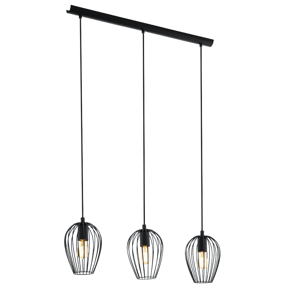 NEWTOWN TAKL SORT 3x60W E27 REKKE