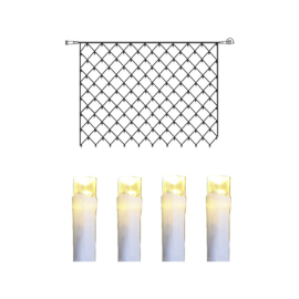 System Decor nett 2x1,5m 100-lys, ekstra, transp. kabel_495-58