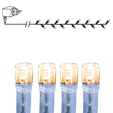 Serie Led slynge 80-lys 7,9m varmhvit transp. kabel_497-24