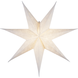 DECORUS501-17 stjerne 63 cm hvit