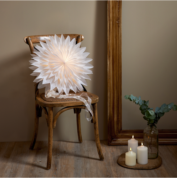 DIS papirstjerne 50 cm hvit