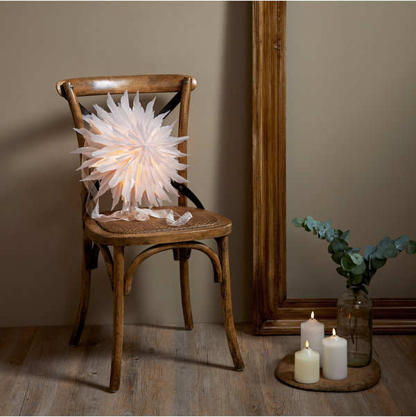 DIS papirstjerne 40 cm hvit