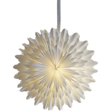 Snow stjerne 50 cm hvit