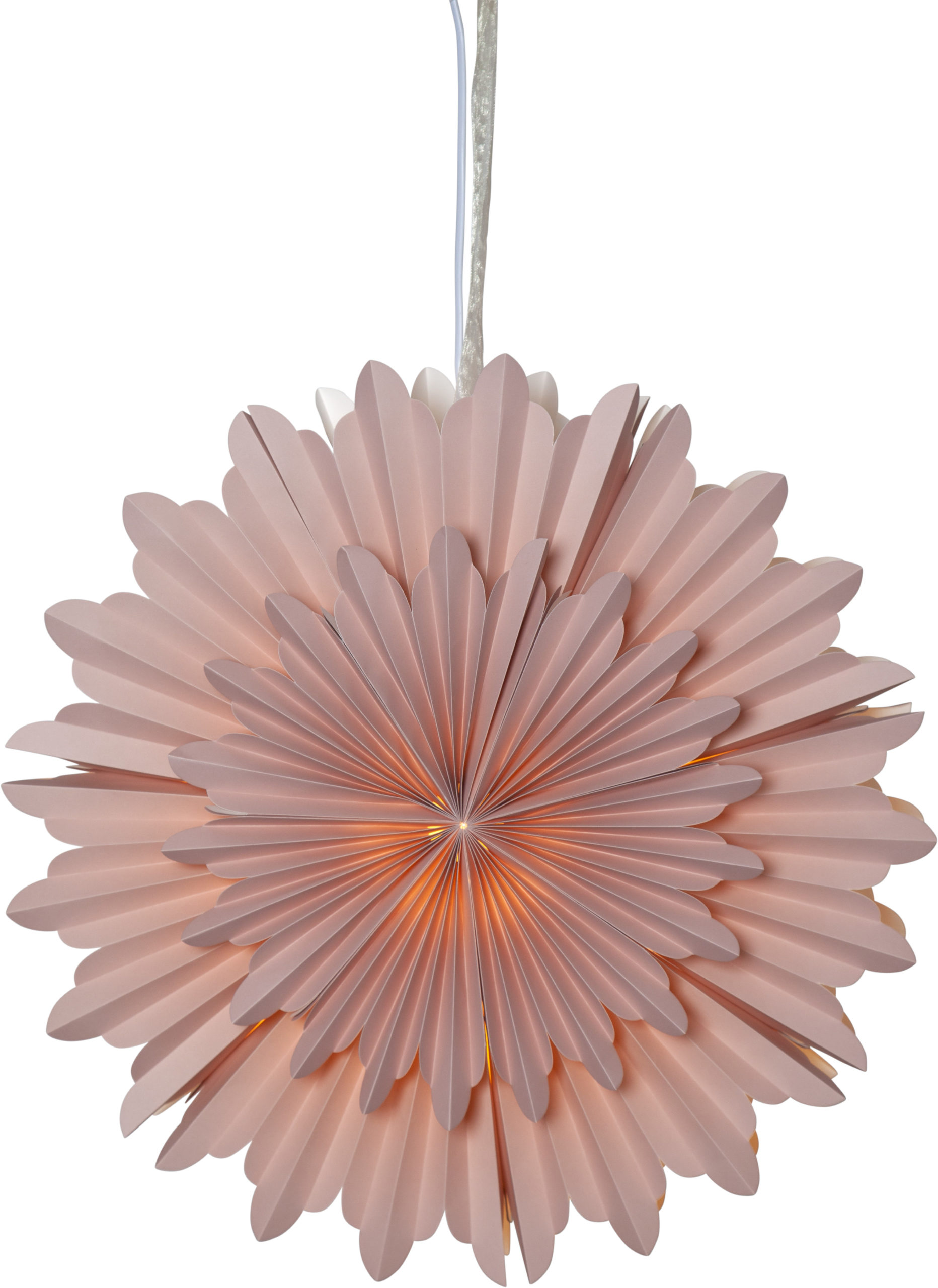 CRYSTAL501-89 stjerne 50 cm rosa