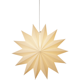 PLAIN PAPIRSTJERNE 60 CM HVIT