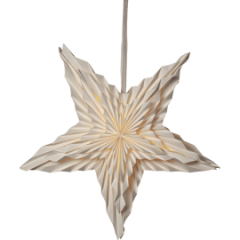 WHITE papirstjerne 70 cm hvit