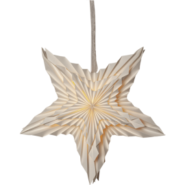 WHITE papirstjerne 50 cm hvit