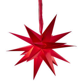 DECEMBER stjerne 35 cm rød_502-27
