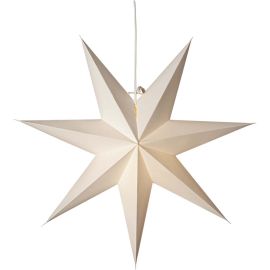 PLAIN STJERNE 45 CM HVIT U/OPPHENG_502-58