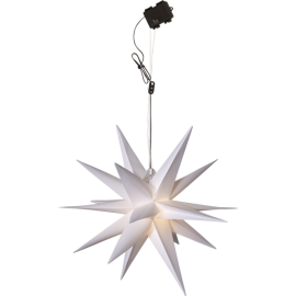 ALICE stjerne 60 cm utendørs hvit 3XAA batteri/timer_505-10-1