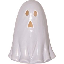 BOO borddekorasjon 12 cm grå batteri/timer_581-34