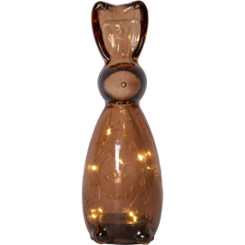 HARRY DEKORASJON GLASS BRUN 25 CM BATTERI