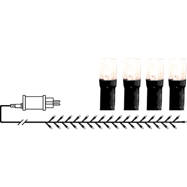 CRISPY ICE WHITE slynge 180-lys 3000K