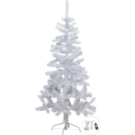 HVIT ALVIK 150CM INKLUDERT 80-LYS I KJEDE HVIT