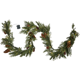 MIXI GIRLANDER UTENDØRS 280 CM BATTERI OG TIMER