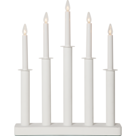 PLATE STAKE 5-LYS HVIT