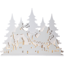 GRANDY650-12 lazercut nisse m/slede 90 cm hvit