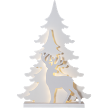 GRANDY650-15 lazercut reinsdyr 70 cm hvit