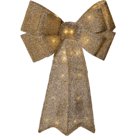 LOTTA DEKORASJON SLØYFE GULL BATTERI/TIMER