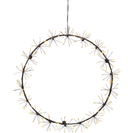 DEW DROP691-24-1 FLOWER krans 35 cm 270-lys