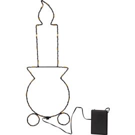 CANDLY vindusdekorasjon lys m/sugekopper. Batteri/timer_701-47