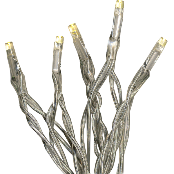 Slynge 15-lys LED varmhvit batteri/timer_726-01