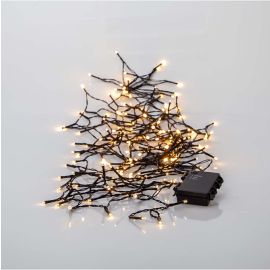 AKKU lysslynge 160-lys 11,2m batteri/timer. Svart kabel_727-34