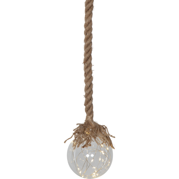 JUTTA rep m/glasskule 10 cm batteri/timer_729-19