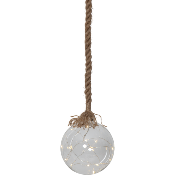 JUTTA rep m/glasskule 15 cm batteri/timer_729-20