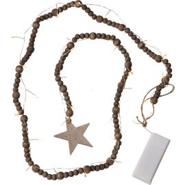 BEADY SLYNGE BATTERI/TIMER BRUN_729-73