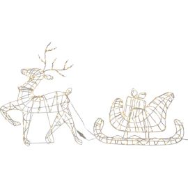 ATJA SILUETT REINSDYR OG SLEDE_803-47