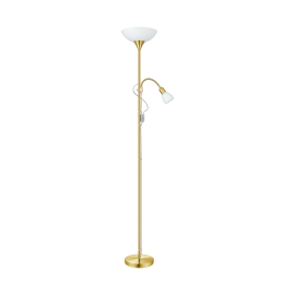 UP 2 GULV MATT MESSING 1x60W E27+1x25W E14