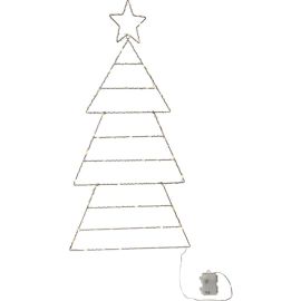 FOLDE SILUETT JULETRE 90 CM BATTERI/TIMER_857-35