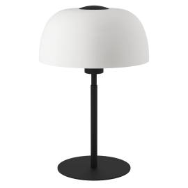 SOLO 2 BORDL SORT OPALT GLASS