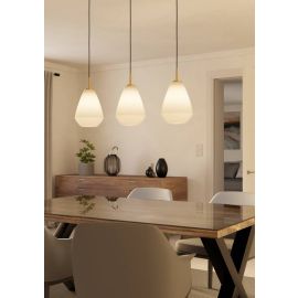 CAPRAROLA TAKL 3XE27 FROSTET GLASS MESSING_900813