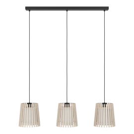 FATTORIA TAKL HENG 3LYS SVART/NATUR/HVIT E27_900903