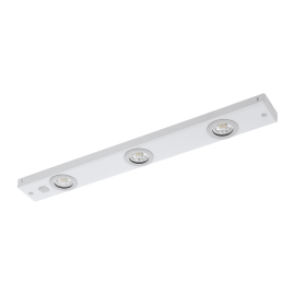 KOB BENKARMATUR HVIT 3x2,3W LED