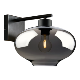 DALI VEGG 1X40W E27 SVART/SMOKE_9400000041