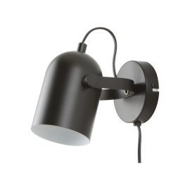 DALLAS VEGGLAMPE SVART  E27