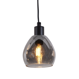 NINA PENDEL Ø11CM 3,5 M KABEL SORT/RØK_9400000374